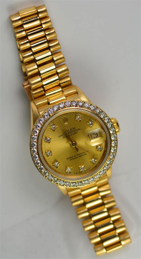 rolex 925 gold watches|rolex gold diamond dial.